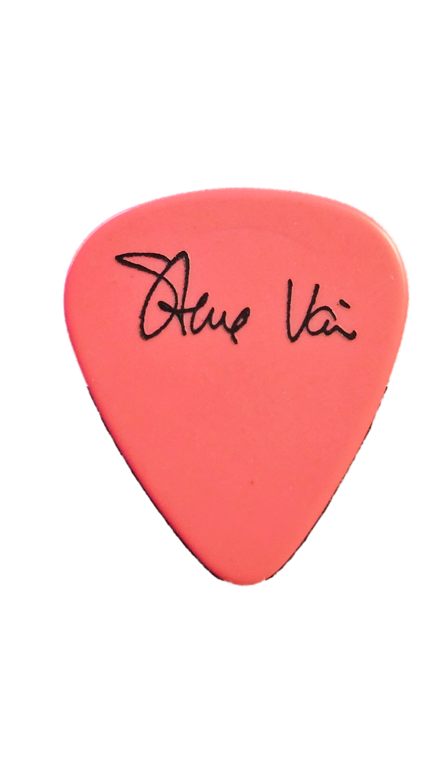 Steve Vai Guitar Pick — "Light w/out heat" (Green or Pink)