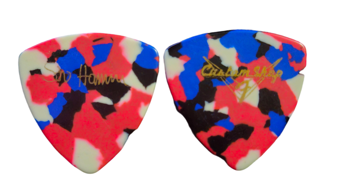 Stu Hamm Guitar Pick Multi-color-Custom 'F' Shop