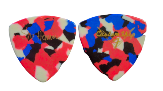 Stu Hamm Guitar Pick Multi-color-Custom 'F' Shop