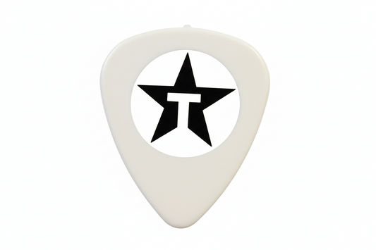 Guitar Pick — Texaco Style Logo "I don't even use picks" (Unknown Origin)