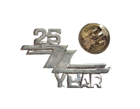 ZZ Top 25th Anniversary Silver Lapel Pin | Johnny “JW” Roberts Closet