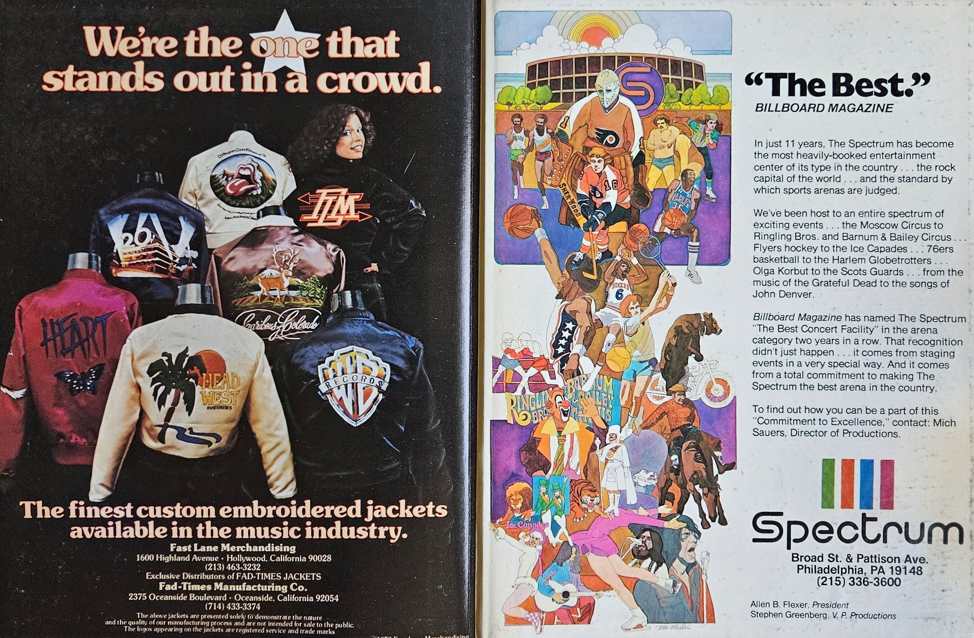 Interior spread — Bee Gees individual portraits