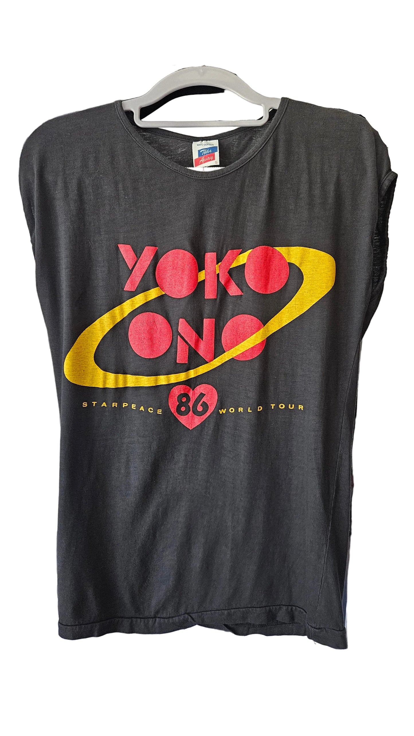Yoko Ono 1986 Starpeace World Tour Sleeveless Shirt - Womens