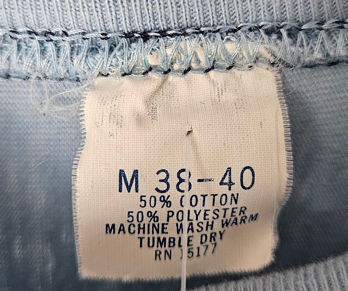 Led Zeppelin 1977 Concerts West North America Tour Shirt (M, Light Blue)