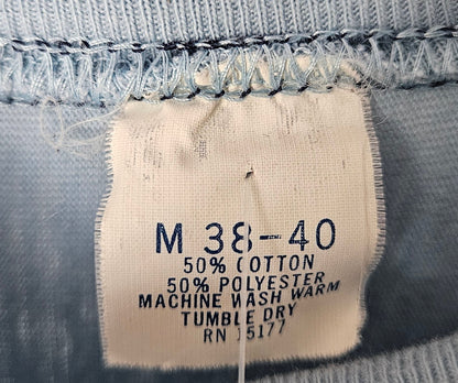 Led Zeppelin 1977 Concerts West North America Tour Shirt (M, Light Blue)