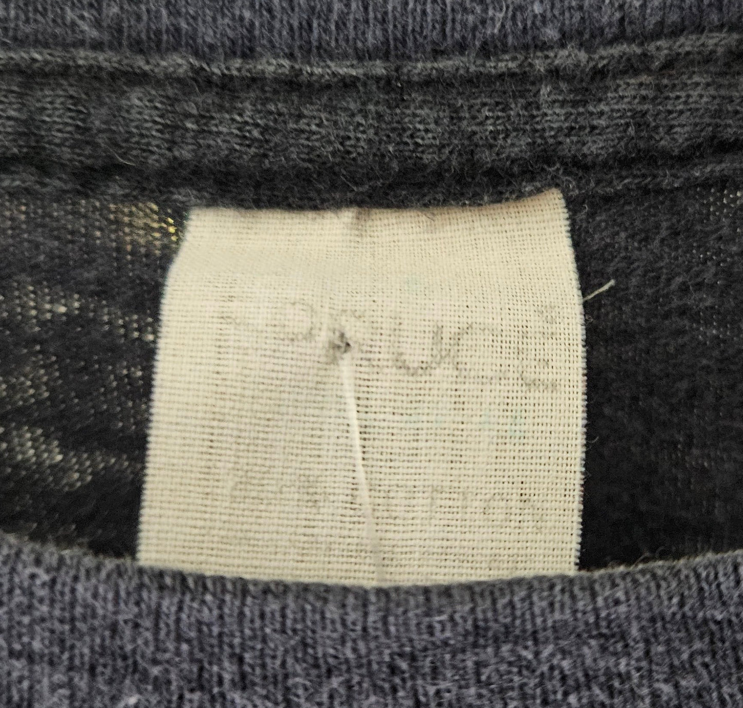 Led Zeppelin Survivor 1977 Black Shirt with Blue Lettering (Worn)