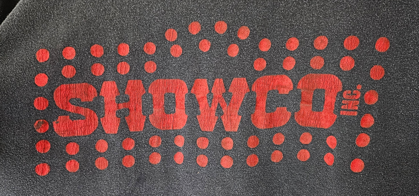 Led Zeppelin 1977 Black Shirt with Red Lettering (Worn)