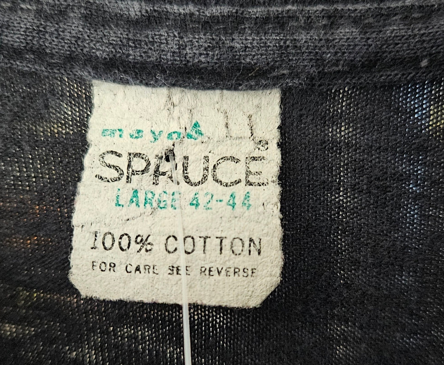 Led Zeppelin 1977 Black Shirt with Red Lettering (Worn)