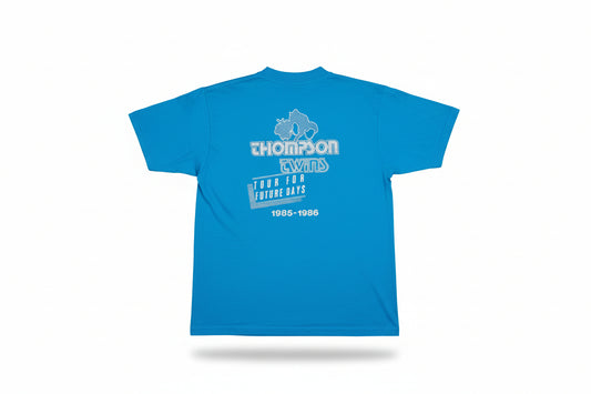 Thompson Twins 1985-86 Tour for Future Days Shirt (M, Bright Teal, New)
