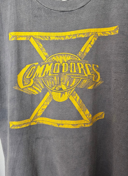 The Commodores North American Tour 1980 T-Shirt (Faded Black)