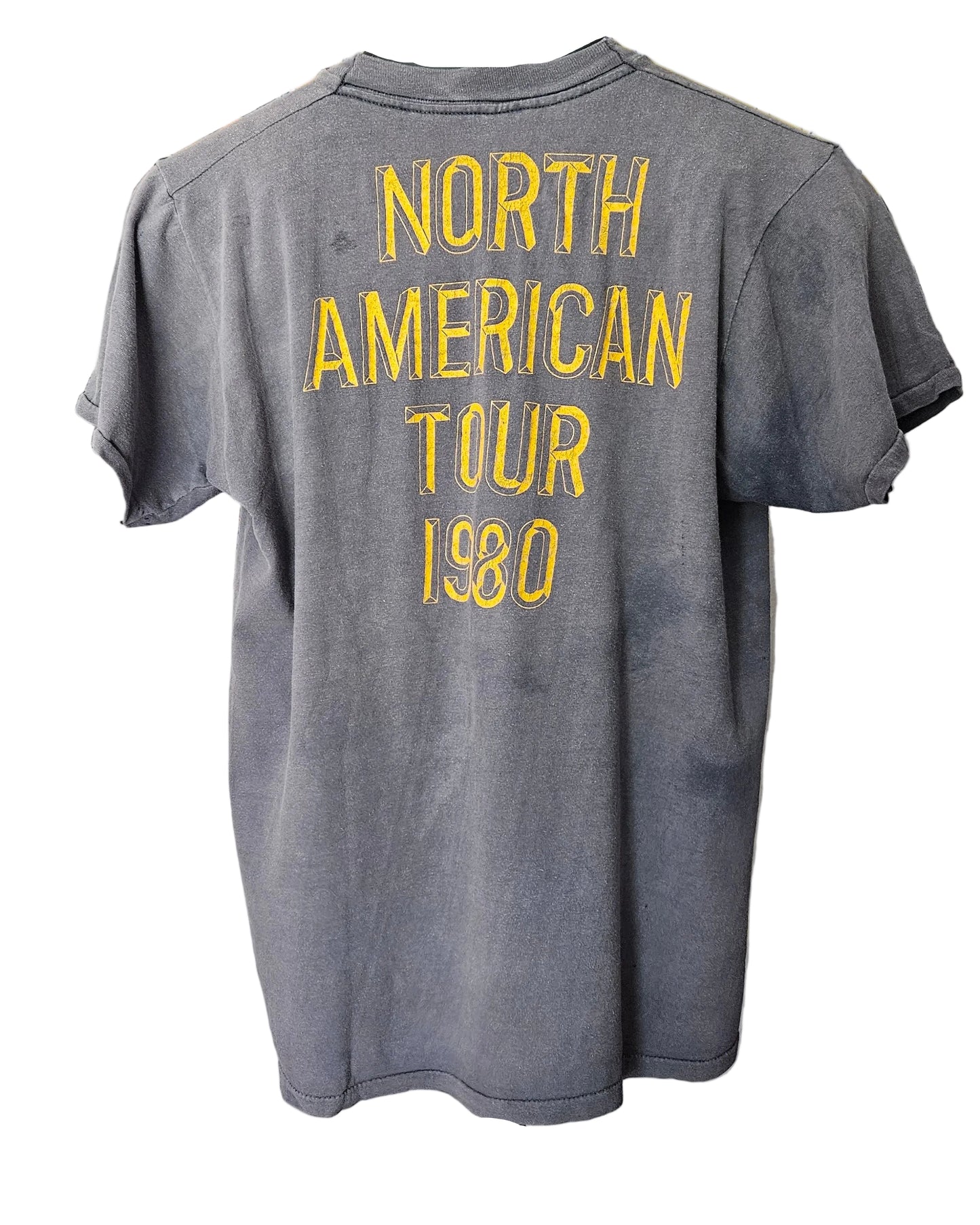 The Commodores North American Tour 1980 T-Shirt (Faded Black)