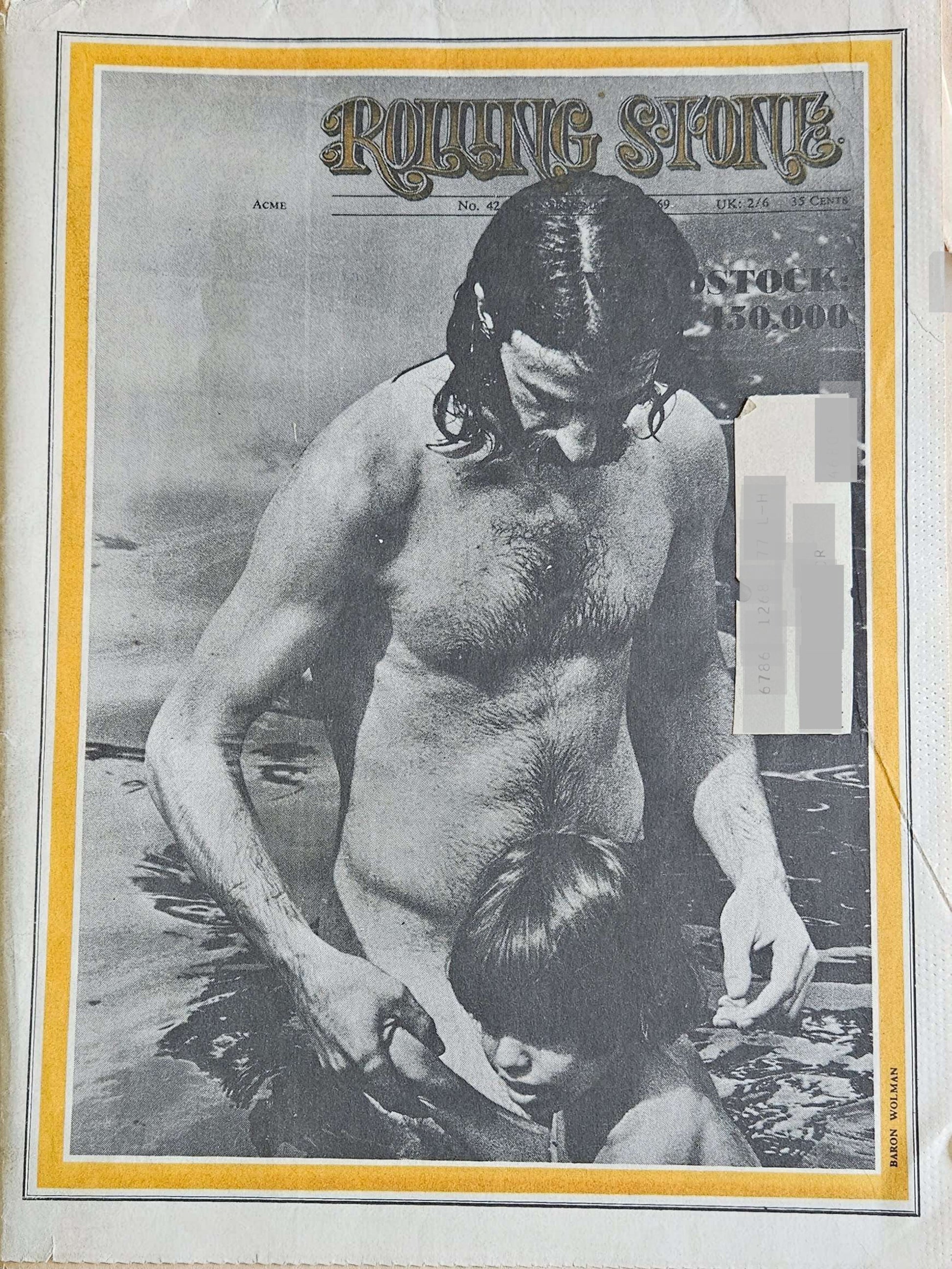 Rolling Stone Issue #42 September 20 1969 - Woodstock 350,000 cover by Baron Wolman