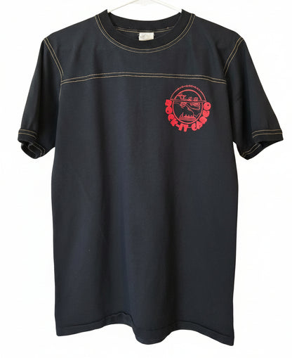 Rock-it-Cargo Crew Shirt - Black with Red Velvet Flocking (Bantams)