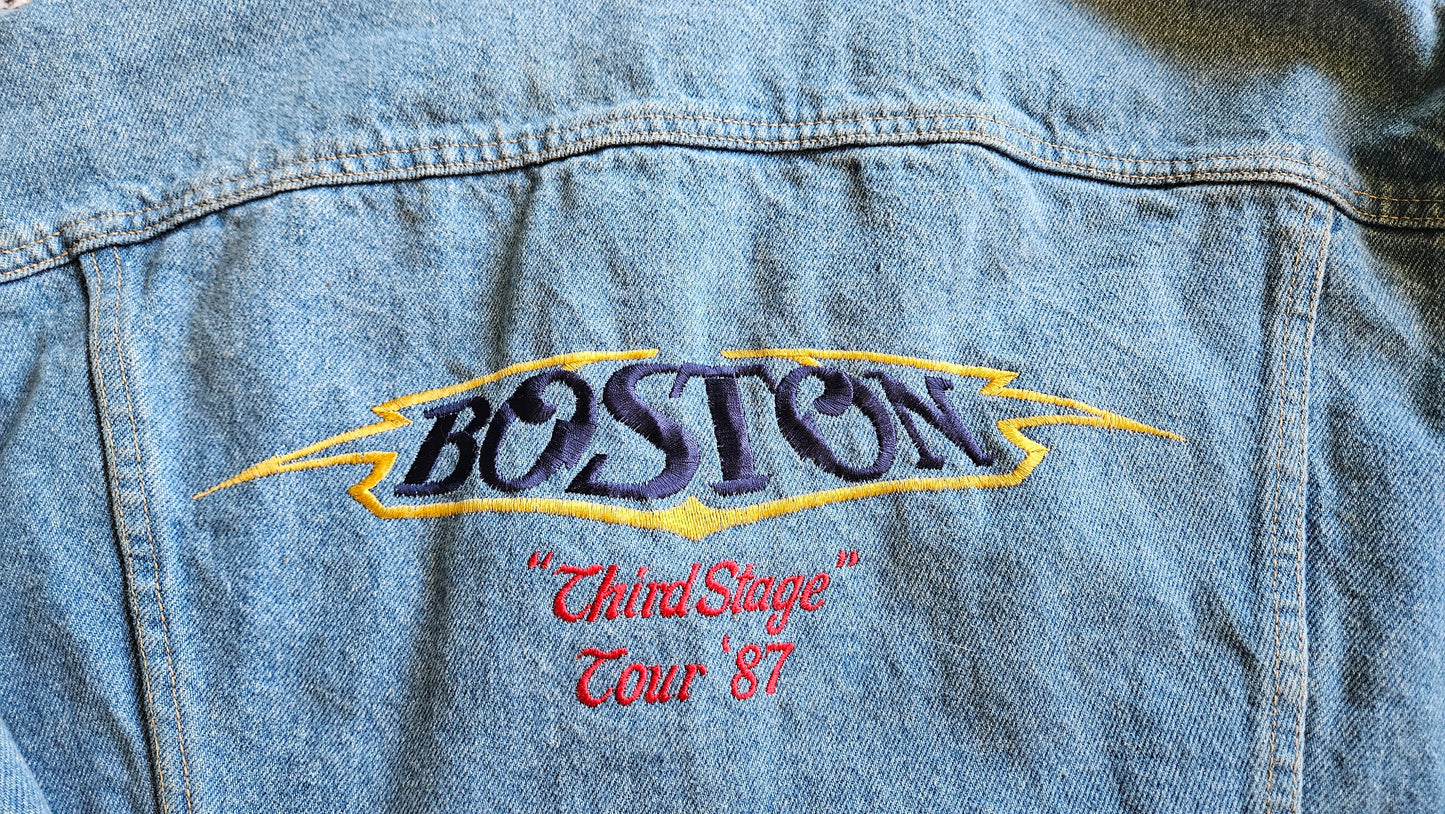 Boston Third Stage Tour '87 Vintage Denim Jacket – Pace Concerts