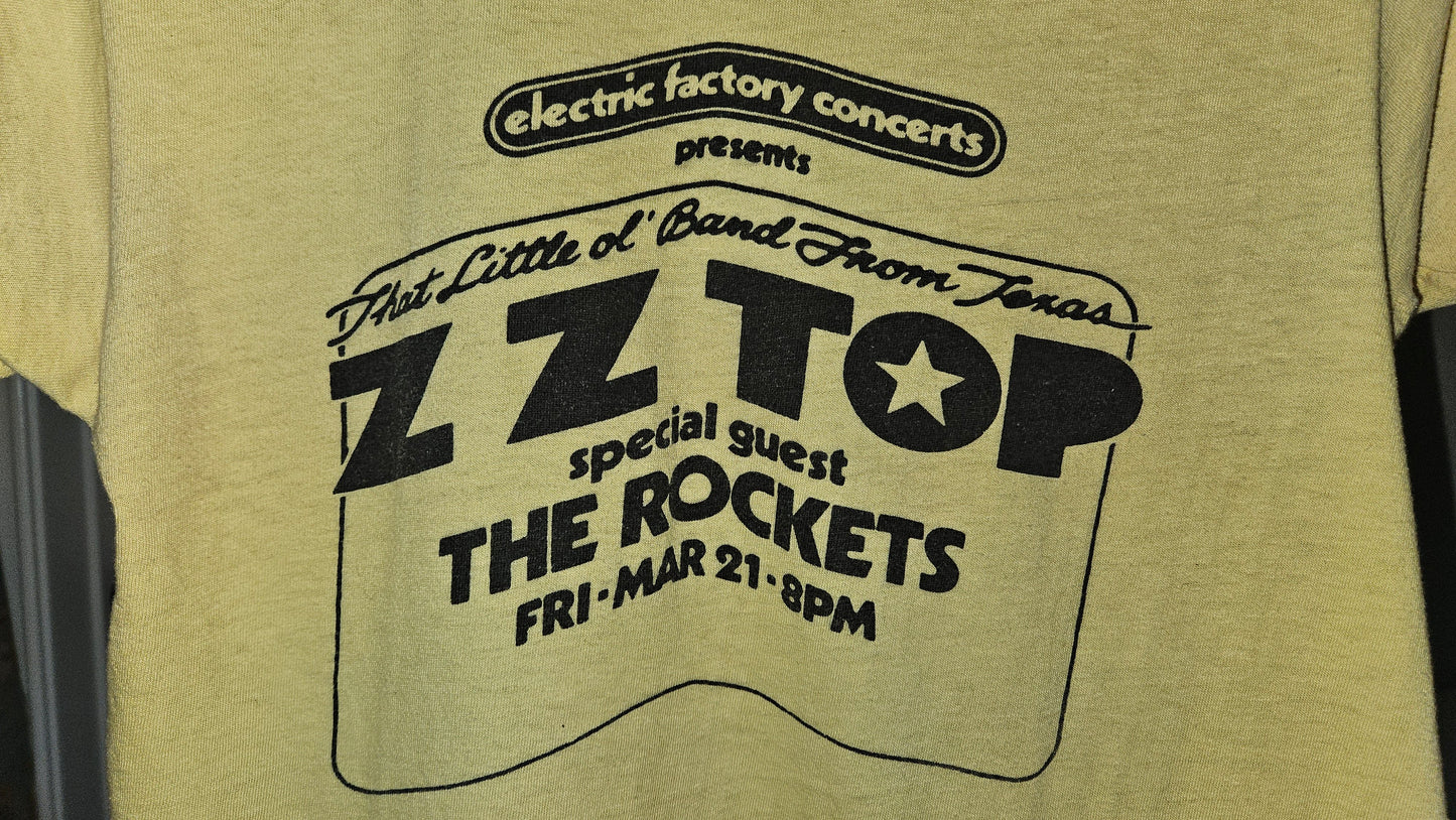 Electric Factory Presents ZZ Top and Rockets Crew Tee