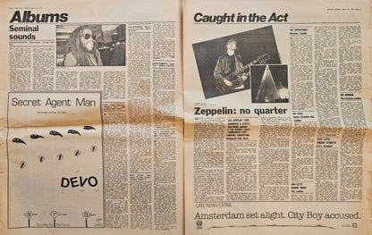 Melody Maker — August 11, 1979 | Bob Marley Cover, Led Zeppelin “In Through the Out Door” LP Review | Donnie “DK” Kretzschmar’s Closet