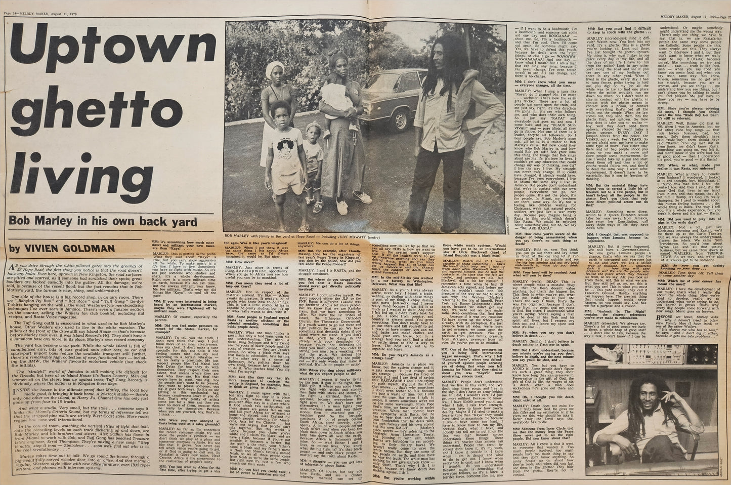 Melody Maker — August 11, 1979 | Bob Marley Cover, Led Zeppelin “In Through the Out Door” LP Review | Donnie “DK” Kretzschmar’s Closet