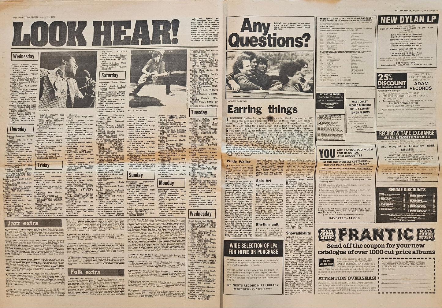 Melody Maker — August 11, 1979 | Bob Marley Cover, Led Zeppelin “In Through the Out Door” LP Review | Donnie “DK” Kretzschmar’s Closet
