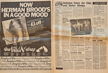 Melody Maker — August 11, 1979 | Bob Marley Cover, Led Zeppelin “In Through the Out Door” LP Review | Donnie “DK” Kretzschmar’s Closet