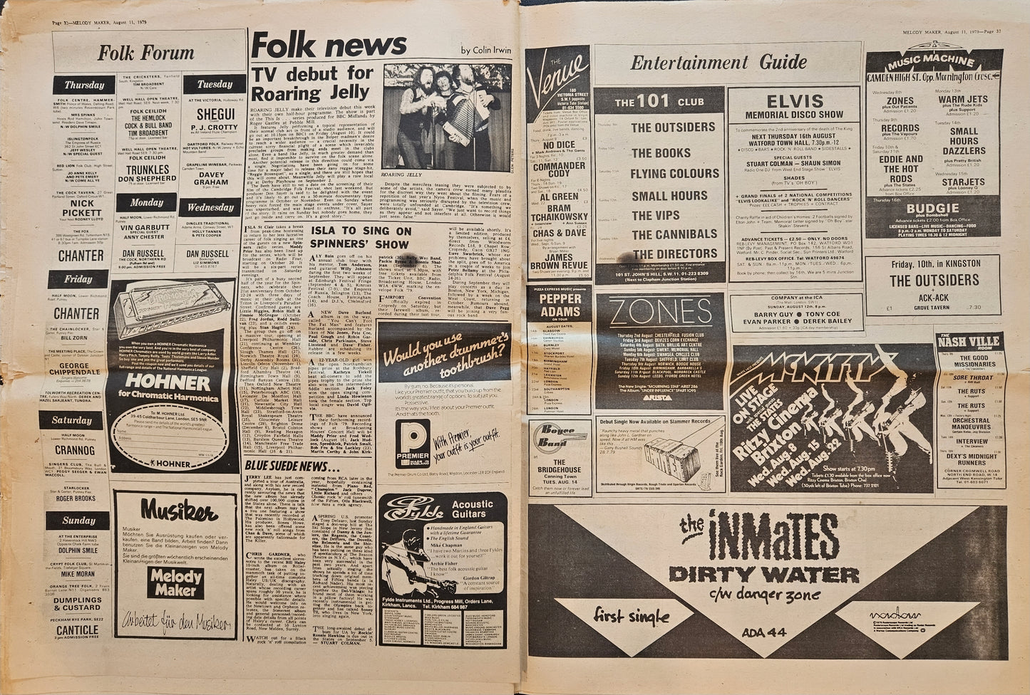 Melody Maker — August 11, 1979 | Bob Marley Cover, Led Zeppelin “In Through the Out Door” LP Review | Donnie “DK” Kretzschmar’s Closet