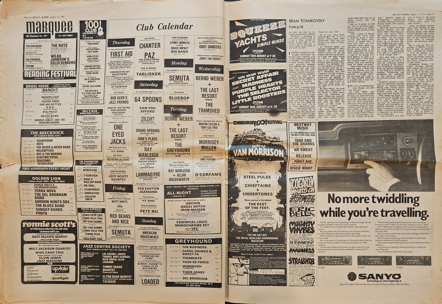 Melody Maker — August 11, 1979 | Bob Marley Cover, Led Zeppelin “In Through the Out Door” LP Review | Donnie “DK” Kretzschmar’s Closet