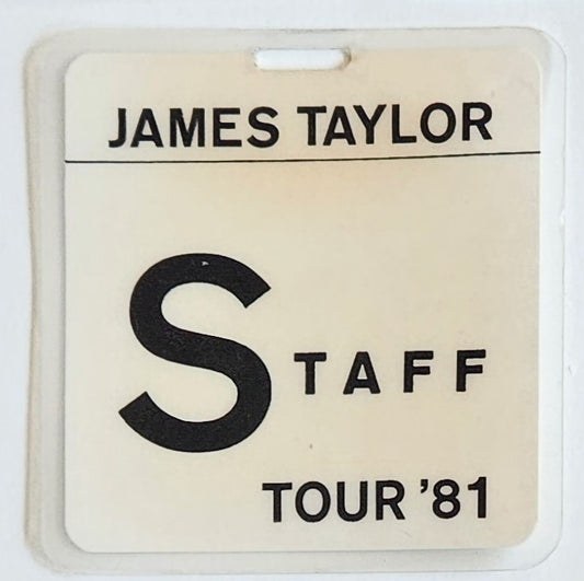 James Taylor – Staff Tour '81 Laminate | Mike Ponczek's Closet