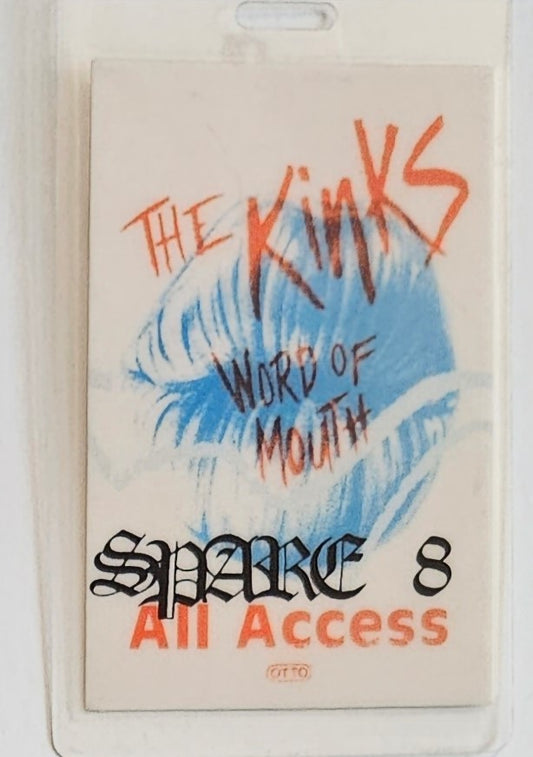 The Kinks Word of Mouth Tour All Access Pass – Spare 8 | Mike Ponczek's Closet