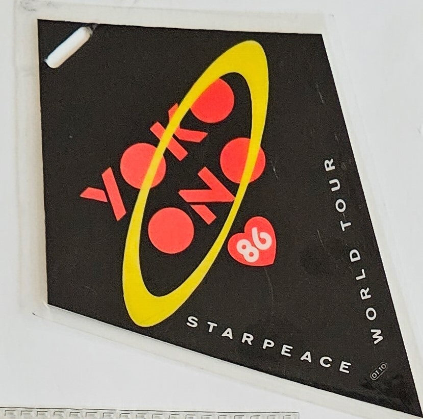 Yoko Ono 1986 Starpeace World Tour Crew Laminate — From Funk's Closet