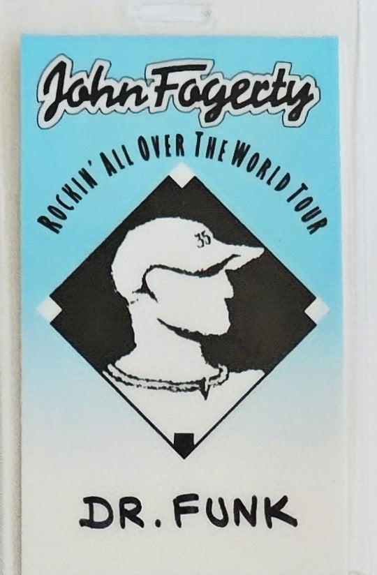 John Fogerty – Rockin' All Over The World Tour Laminate | Mike Ponczek's Closet