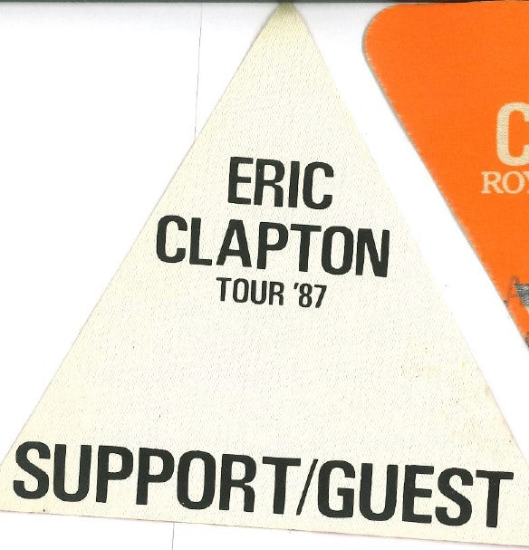 Eric Clapton Tour 1987 Backstage Pass - Support/Guest (Individual)