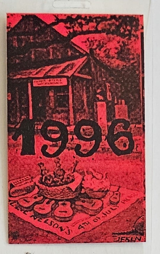 Willie Nelson – 4th of July Picnic 1996 Laminate | Mike Ponczek's Closet