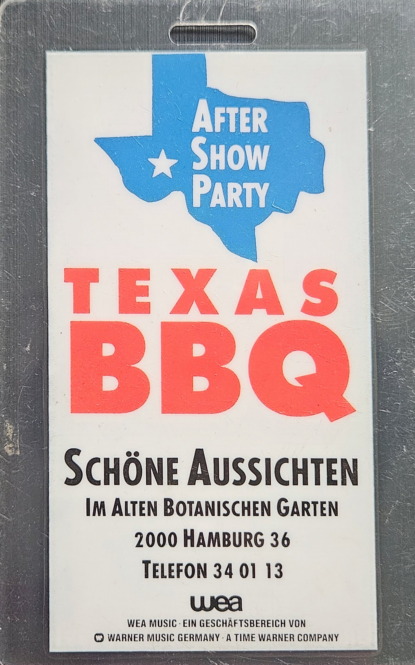 After Show Party – Texas BBQ Hamburg Laminate | Johnny "JW" Roberts Closet