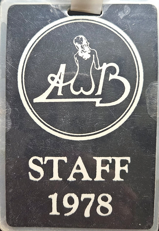 Average White Band – 1978 Tour Laminate | Johnny "JW" Roberts Closet