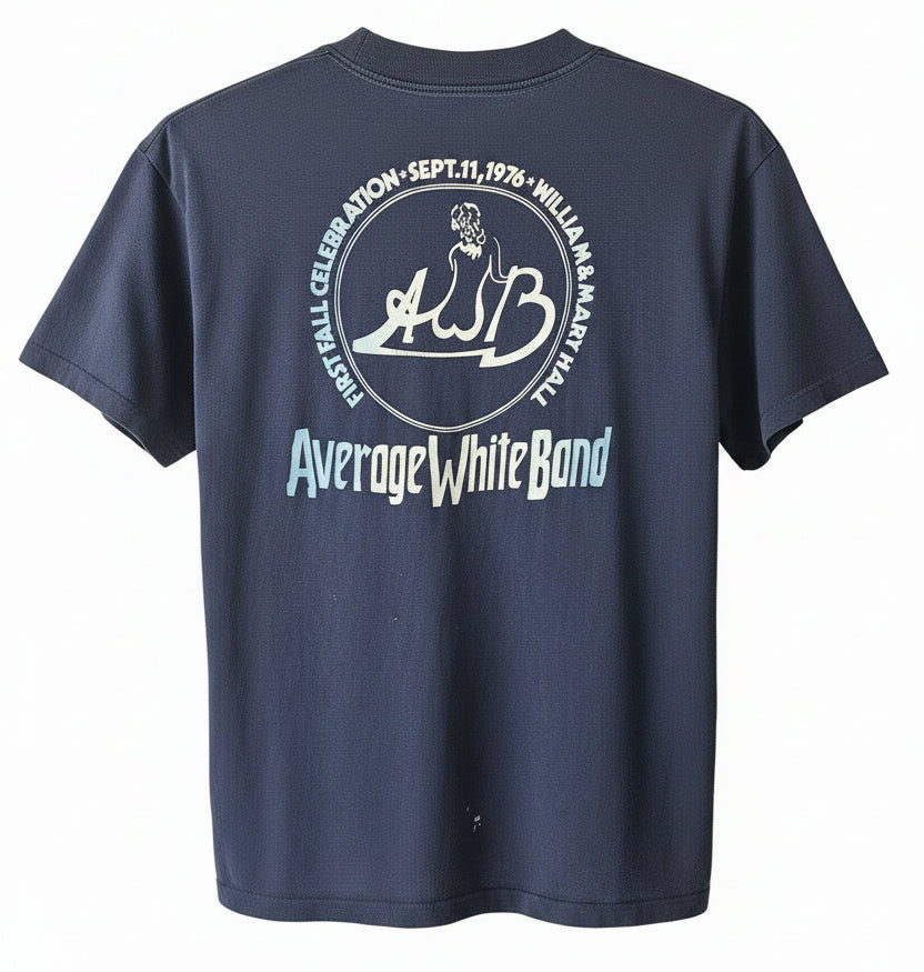 Average White Band “Whisper Concerts” 9/11/76 Vintage Crew T-Shirt | Bill “Doc” Gans Closet
