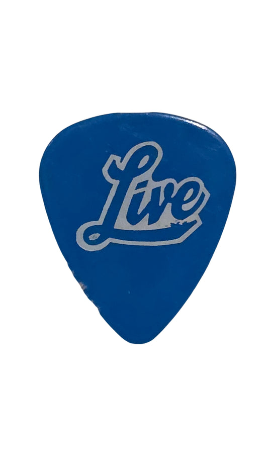 Live Blue Guitar Pick