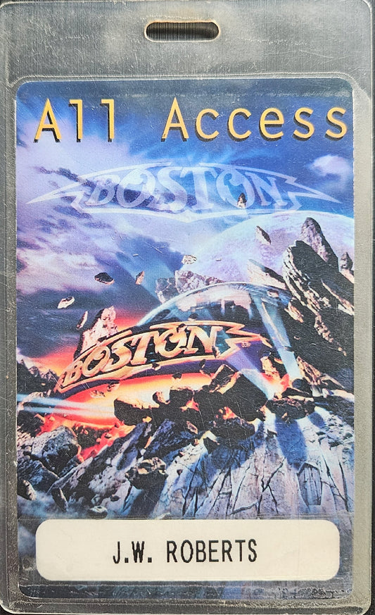 Boston – Setlist All Access Laminate | Johnny "JW" Roberts Closet