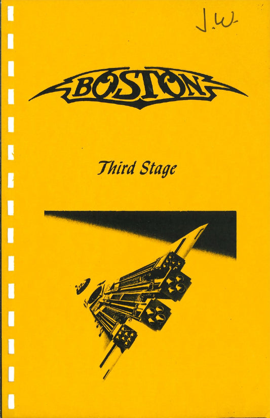 Boston — Third Stage Tour 1987, Original Complete Tour Itinerary Booklet (JW Roberts Personal Copy)
