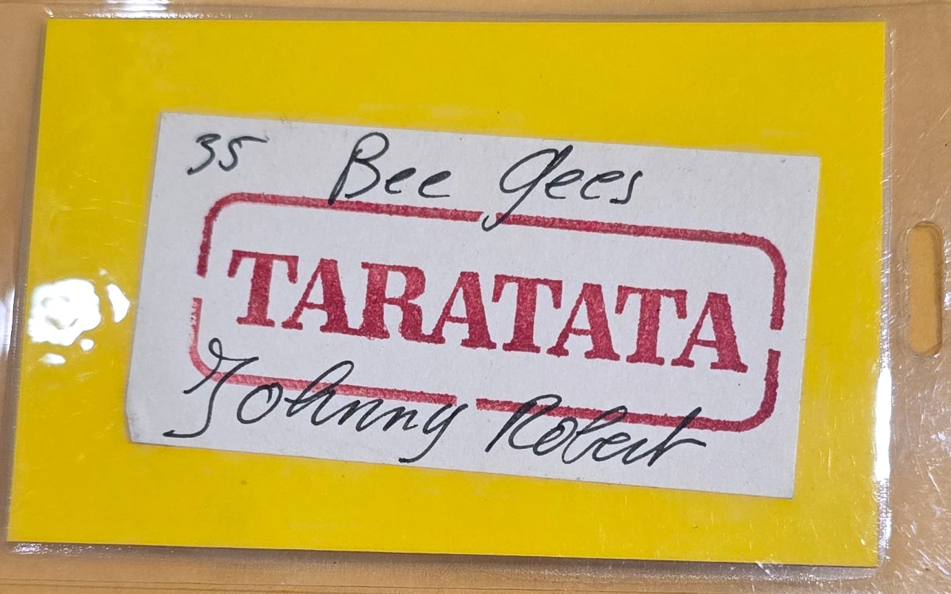 Bee Gees – Taratata Staff All Access Laminate, Johnny Roberts | Johnny "JW" Roberts Closet