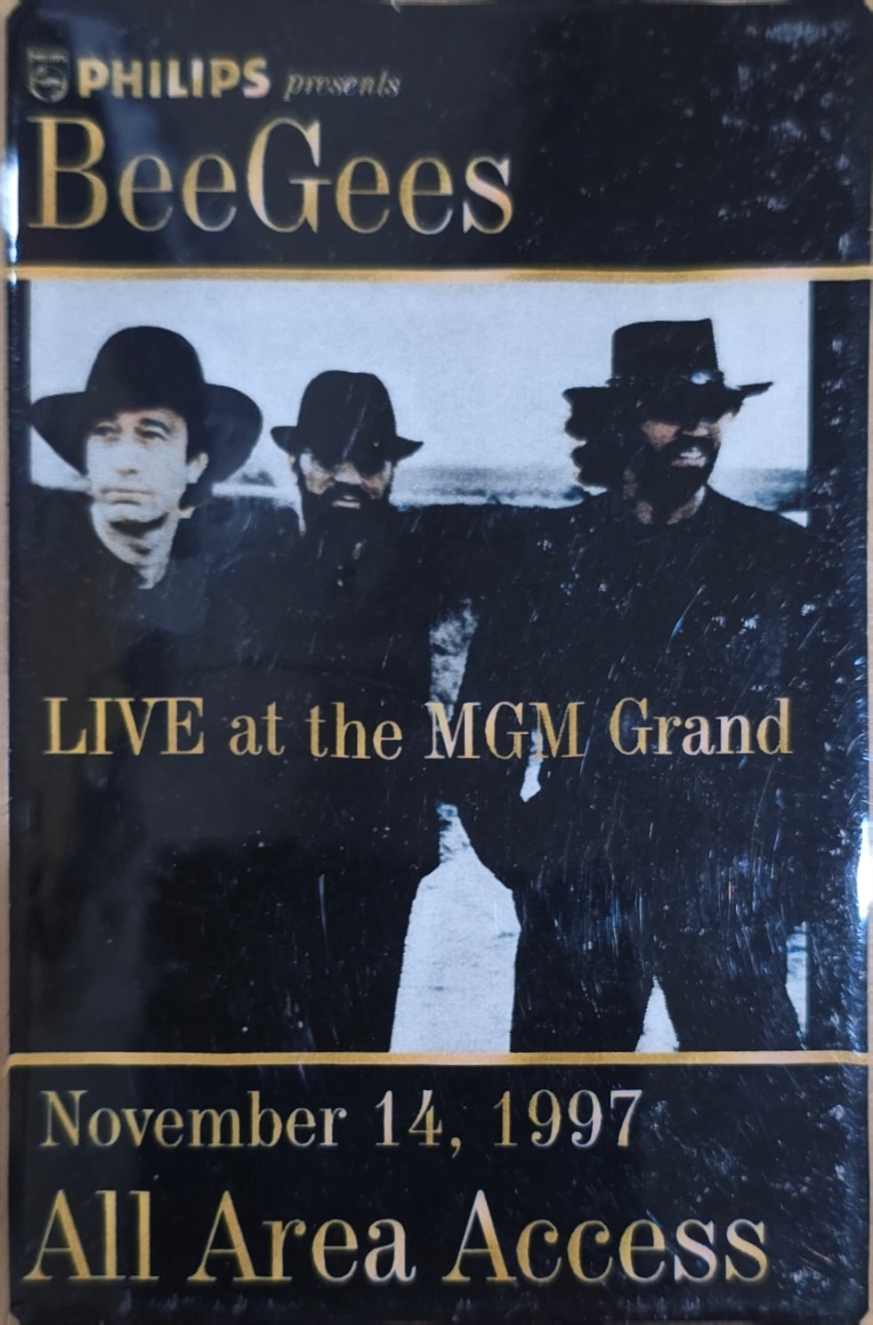 Bee Gees – MGM Grand All Area Access Laminate, 1997 | Johnny "JW" Roberts Closet