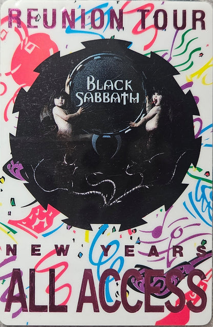 Black Sabbath – Reunion Tour New Years All Access Laminate | Johnny "JW" Roberts Closet
