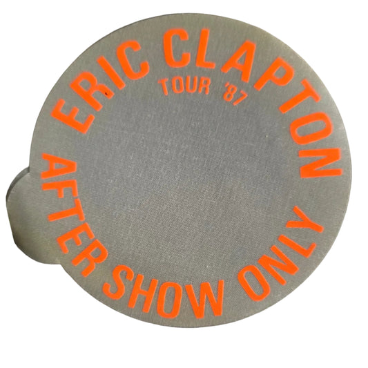 Eric Clapton 1987 Tour Backstage Pass