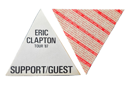 Eric Clapton Tour 1987 Backstage Pass - Support/Guest | Complete Set of 6