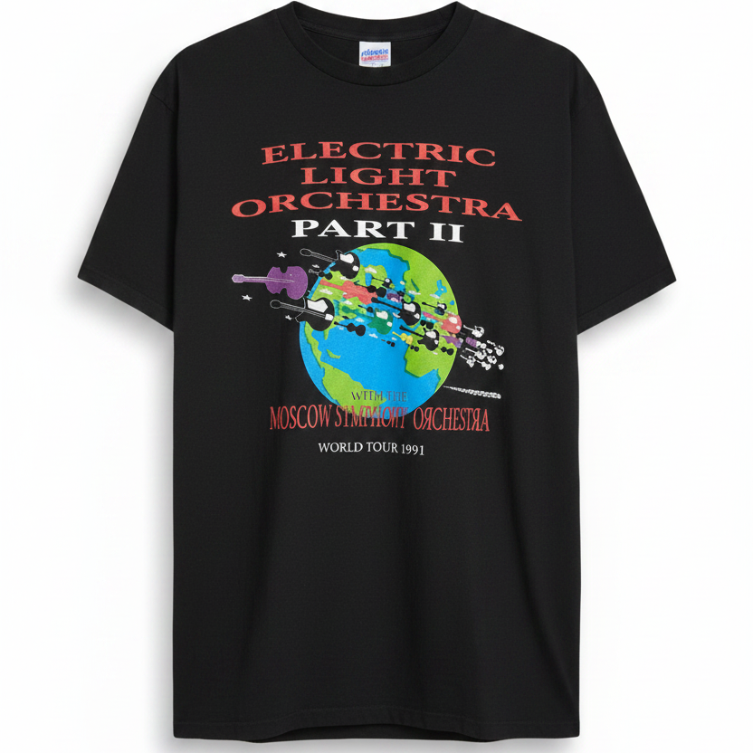 ELO Part II World Tour 1991 vintage t-shirt — front