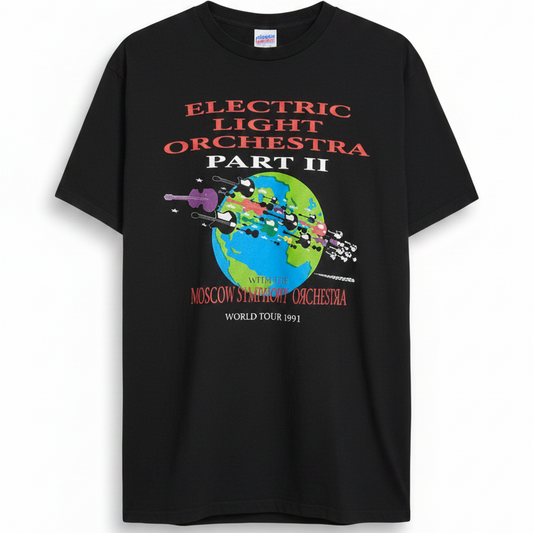ELO Part II World Tour 1991 vintage t-shirt — front