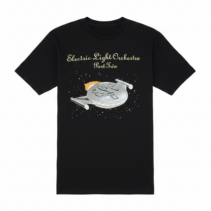 ELO Part II World Tour 1991 vintage t-shirt — front with spaceship graphic
