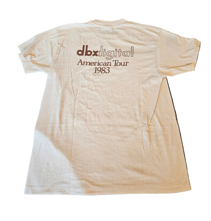 dbx Digital American Tour 1983 tee - back with dbx digital American Tour 1983 text
