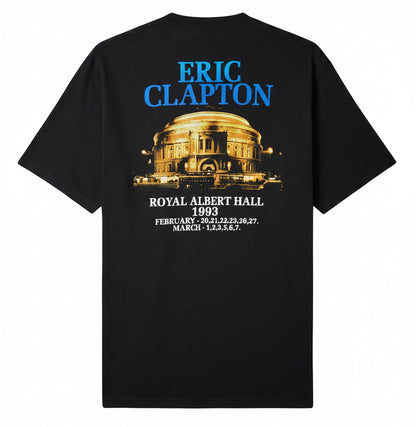 Eric Clapton Royal Albert Hall 1993 tee - back with RAH building and full date list