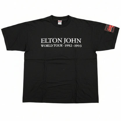 Elton John World Tour 1992-1993 tee - front with Coke Light sleeve patch