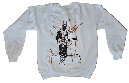 Vintage Eric Clapton c. 1985 Illustrated Sweatshirt