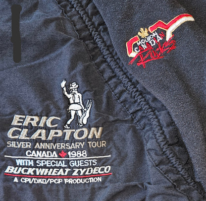 Eric Clapton Silver Anniversary Tour Canada 1988 Jacket Sweatshirt